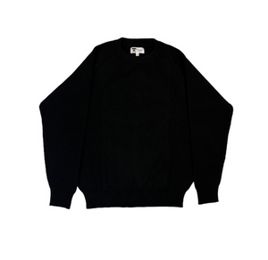 Wool Crewneck Sweater (Black)