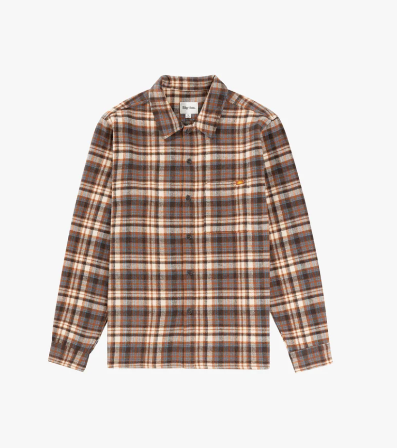 Albert Check LS Shirt Almond