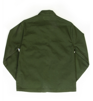 Coverall Jacket Garment Dyed Green