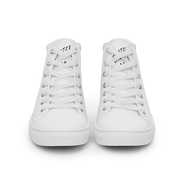 Time is up Men’s high top canvas shoes, Original retailer Product, Unique Designs